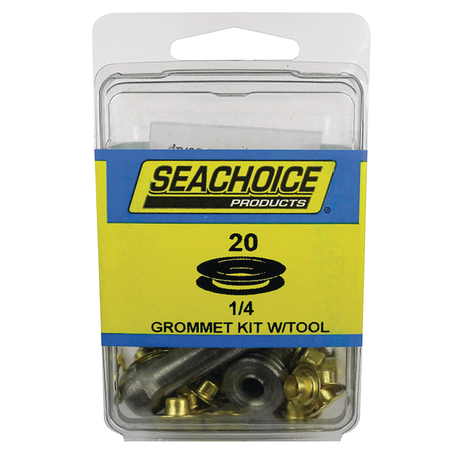 Seachoice Grommet Kit With Tool20 Sets - 1/4" Grommets, 20 Pack 59996